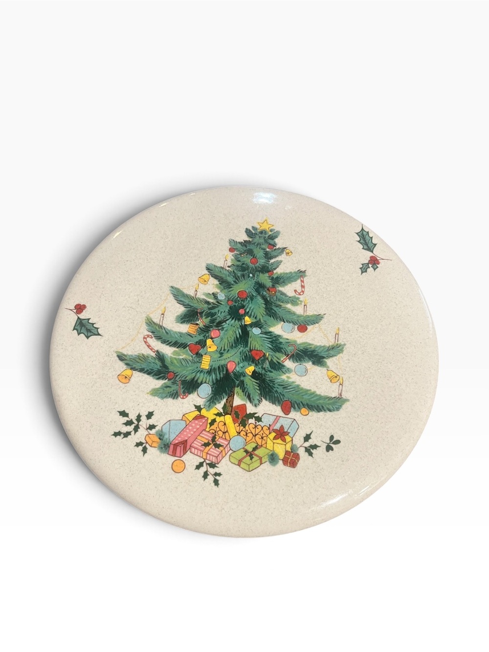 Mikasa Cheese Cracker Board FESTIVE SEASON 10-5/8" Christmas Tree Made In Japan